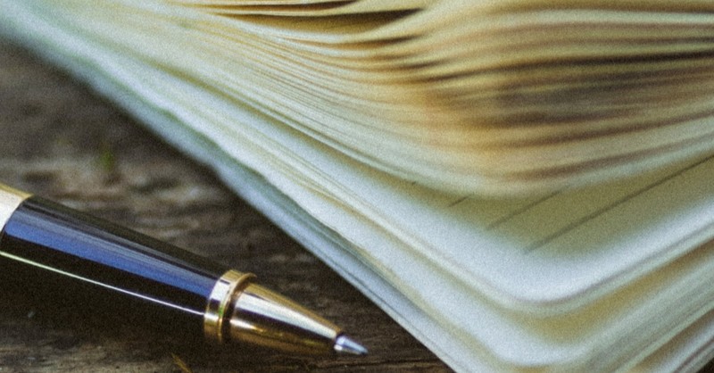 notepad and pen