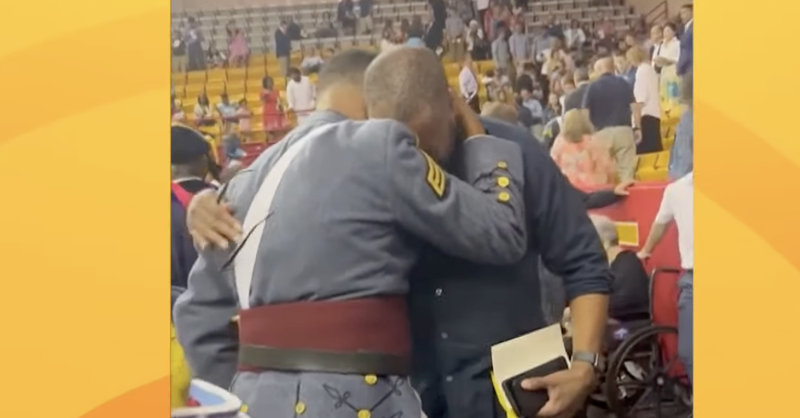 Dad Can’t Help but Cry at Son’s Military Academy Graduation and It’s Such an Emotional Moment