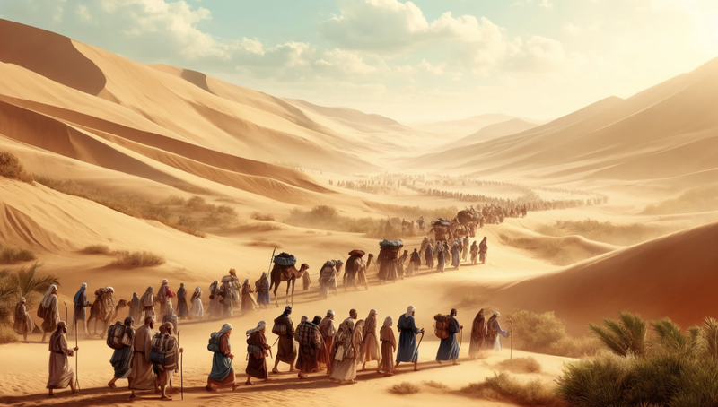 Israelites wandering the desert, AI