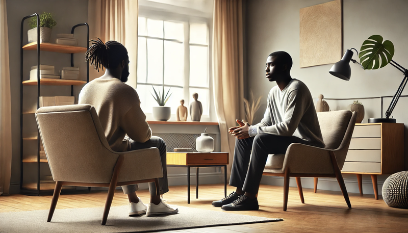 black men in therapy, AI