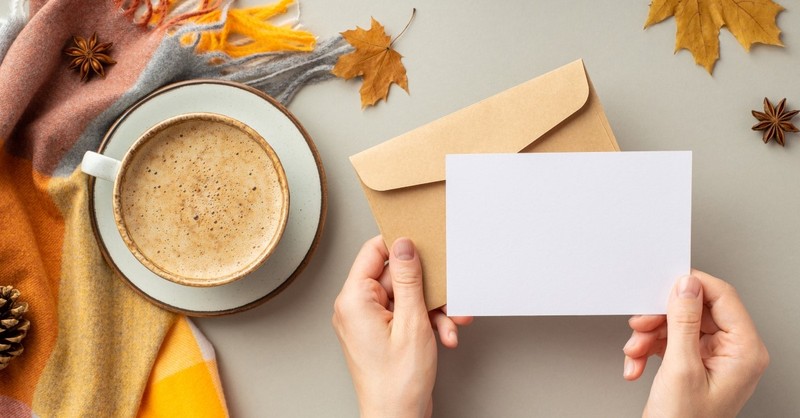 woman holding card, thanksgiving games