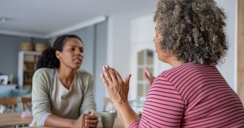 Mom frustrated with adult daughter setting boundaries toxic arguing