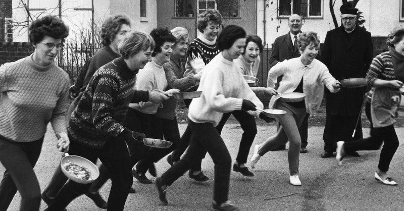 shrove tuesday pancake race