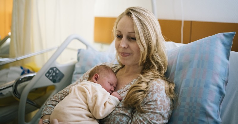 New mom postpartum newborn baby hospital birth