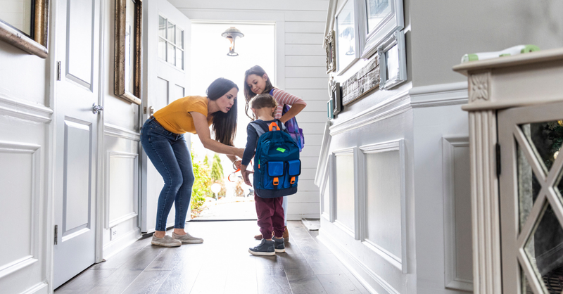 mom morning routine home