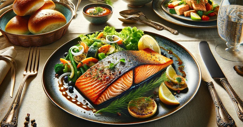 Fish family meal