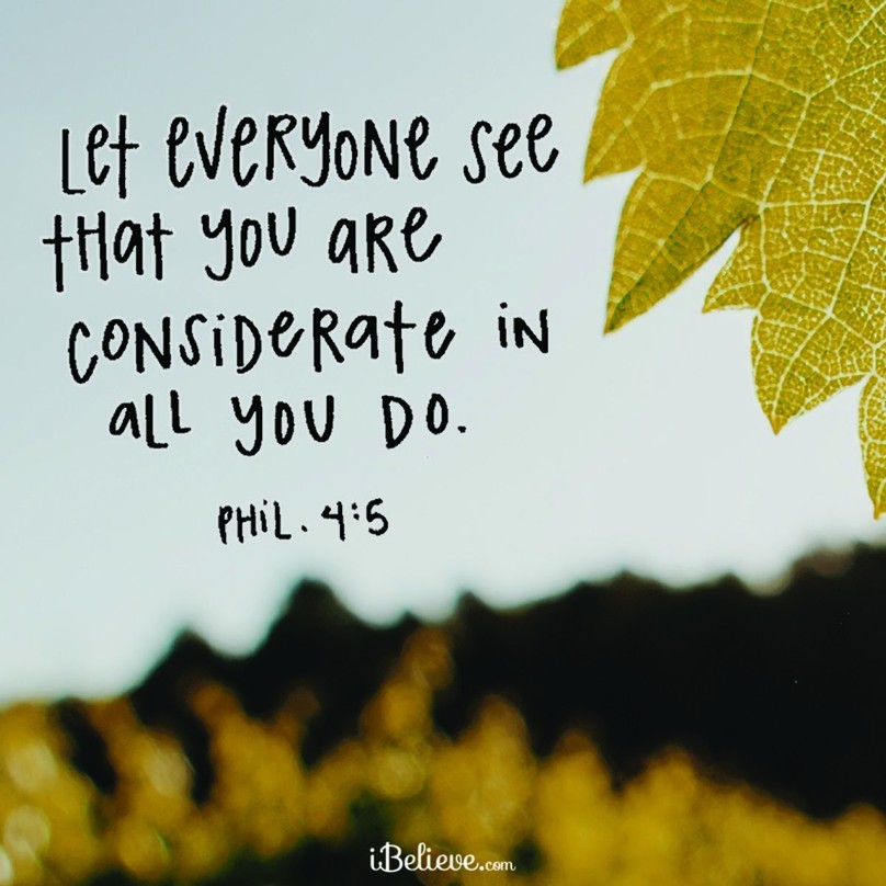 Philippians 4:5
