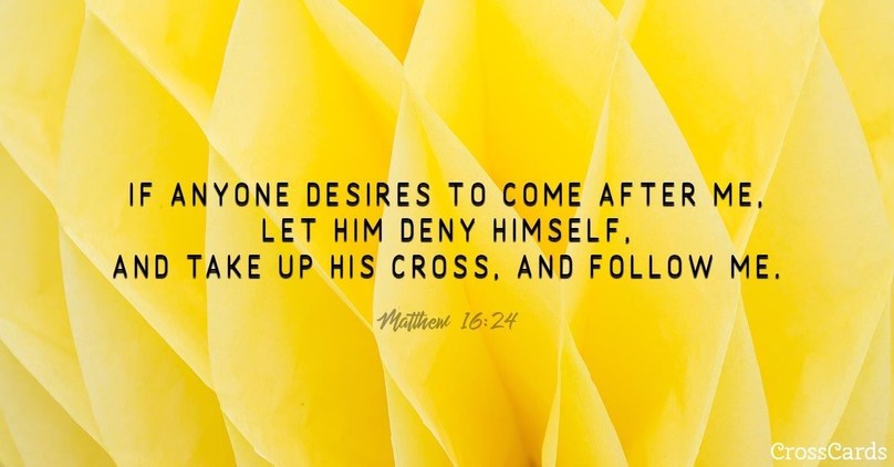 Your Daily Verse - Matthew 16:24