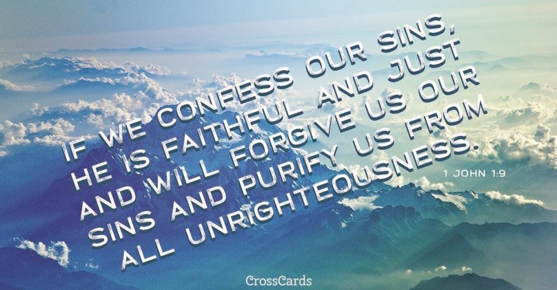 Your Daily Verse - 1 John 1:9