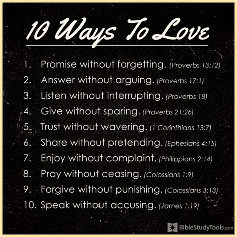 10 Ways to Love