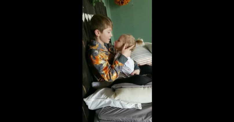 Big Brother Sweetly Sings 'Count on Me' to Baby Sister