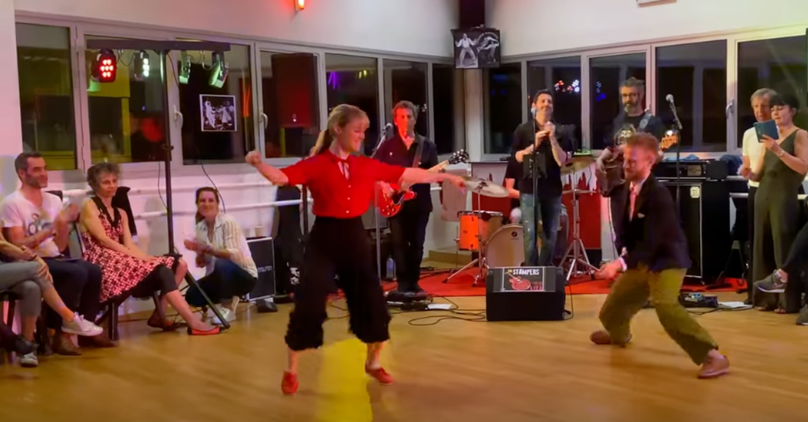 Couple Dances Incredible Boogie-Woogie Improv