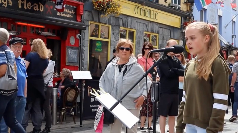 12-Year-Old Goes Viral With ‘You Are The Reason’ Street Performance