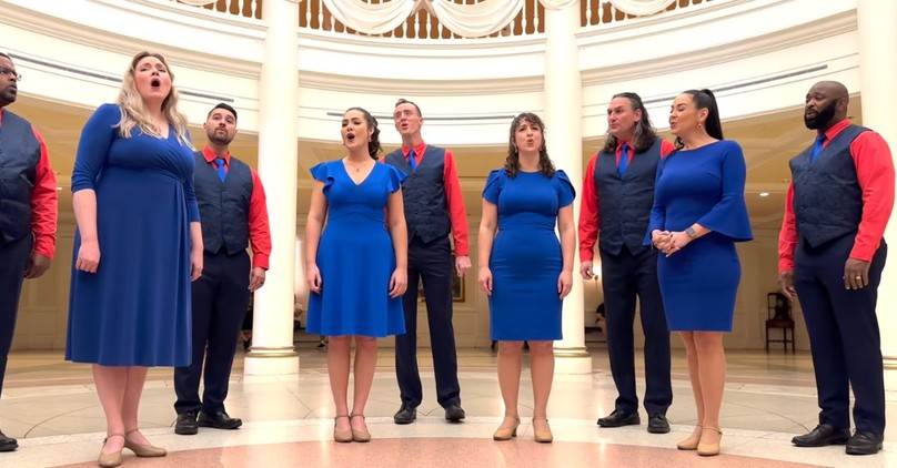 Voices of Liberty Sing 'You'll Never Walk Alone' at Walt Disney World