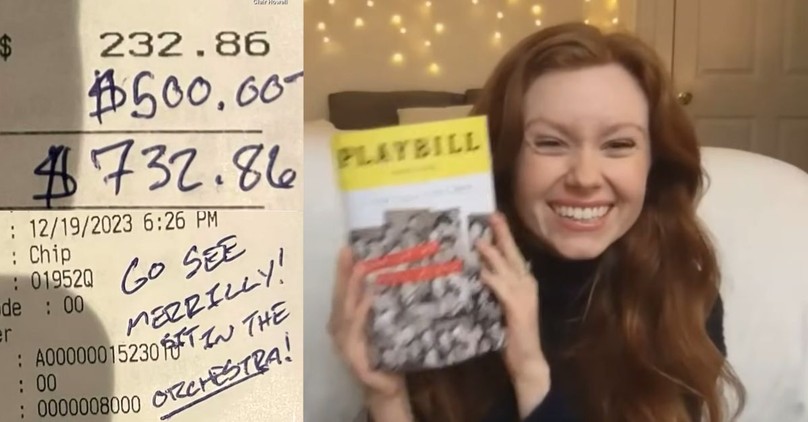 Kind Customers Left Waitress Massive Tip and Directions on How to Use the Money