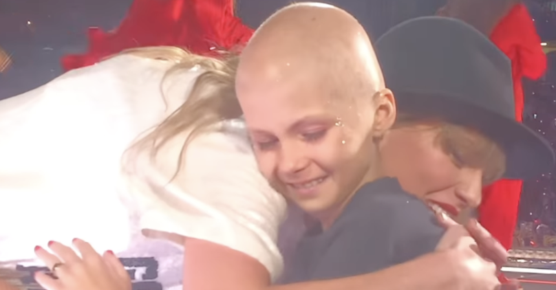   Little Girl Fighting Cancer Receives Special Surprise from Taylor Swift During Concert
