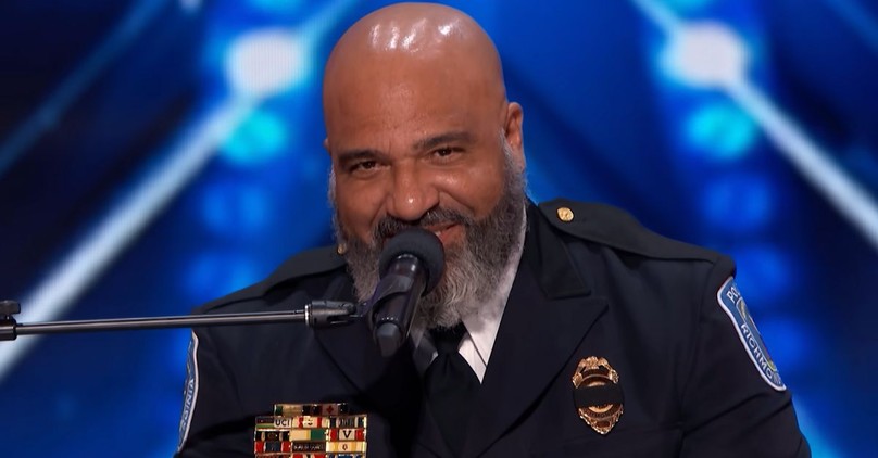 Police Officer Wows with Ed Sheeran Song on America's Got Talent