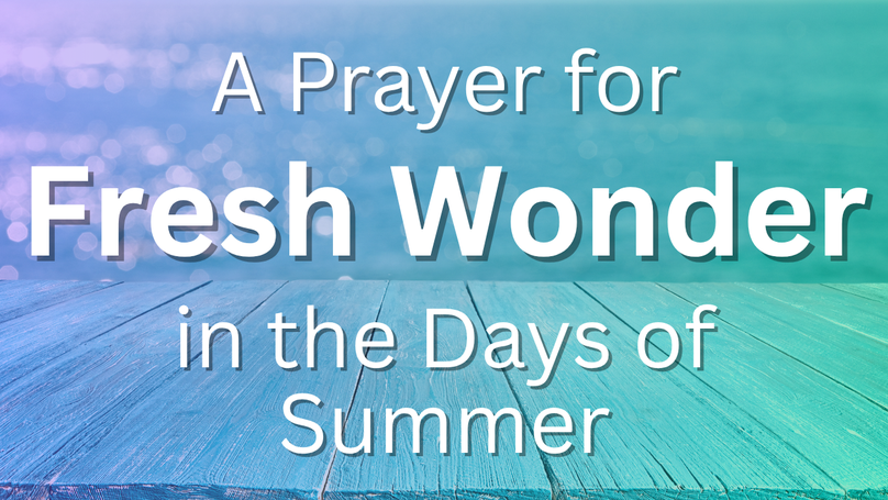 A Prayer for Fresh Wonder in the Days of Summer | Your Daily Prayer