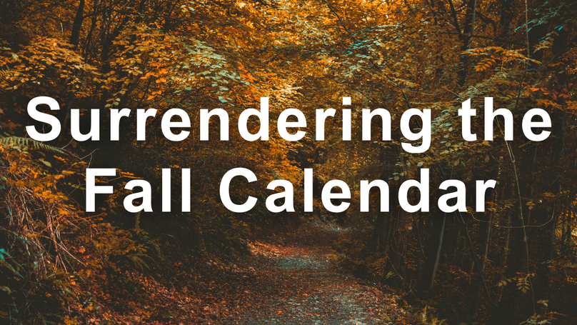 Surrendering the Fall Calendar | Your Nightly Prayer