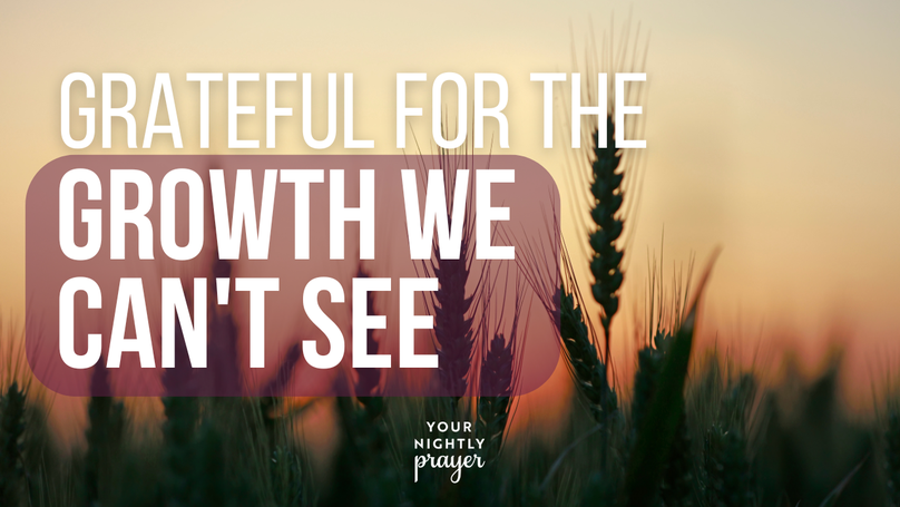 Grateful for the Growth We Can't See | Your Nightly Prayer
