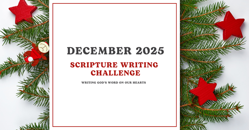 December 2025 Scripture Writing Challenge