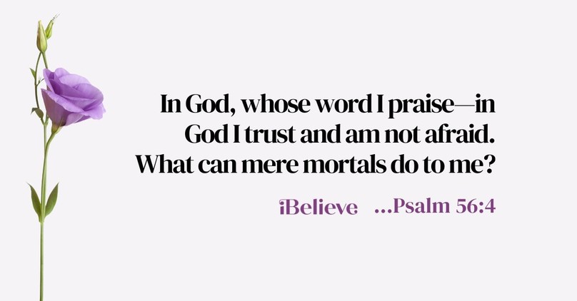 Your Daily Verse - Psalm 56:4 - July 31st