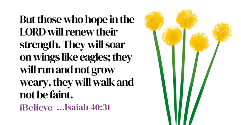 Your Daily Verse - Isiah 40:31 - August 7th