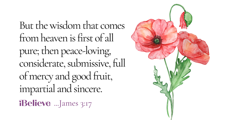 Your Daily Verse - James 3:17 - August 10th