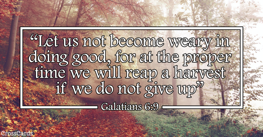 Galatians 6:9 Scripture Card