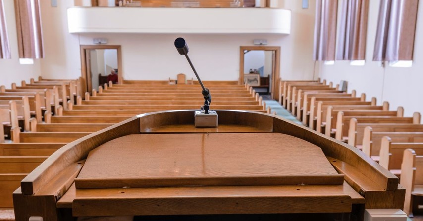 preacher pulpit empty church