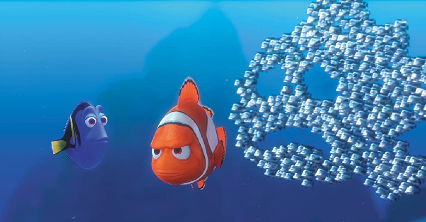 Marlin and Nemo in Finding Nemo, a dad movie for the whole family