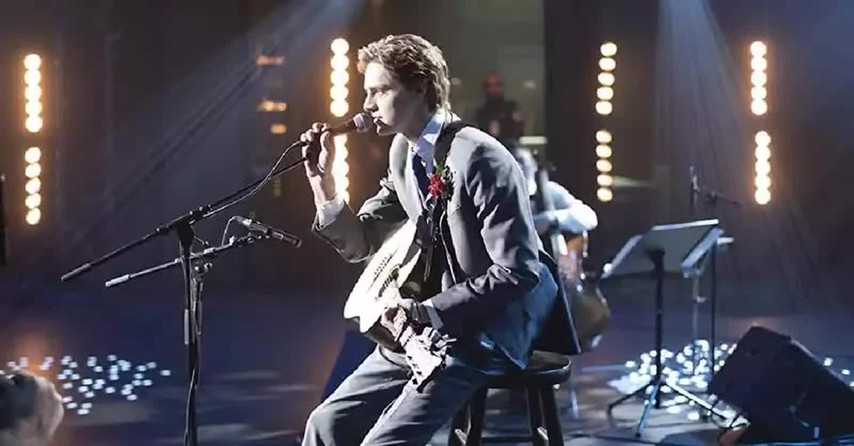 Actor who plays Zach Sobiech playing guitar, Clouds