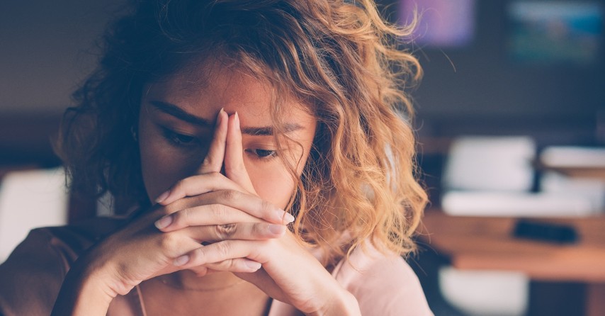 Worried, anxious woman