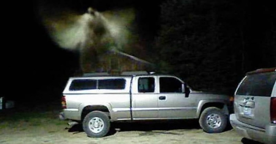 Security Camera Appears to Have Captured a Guardian Angel