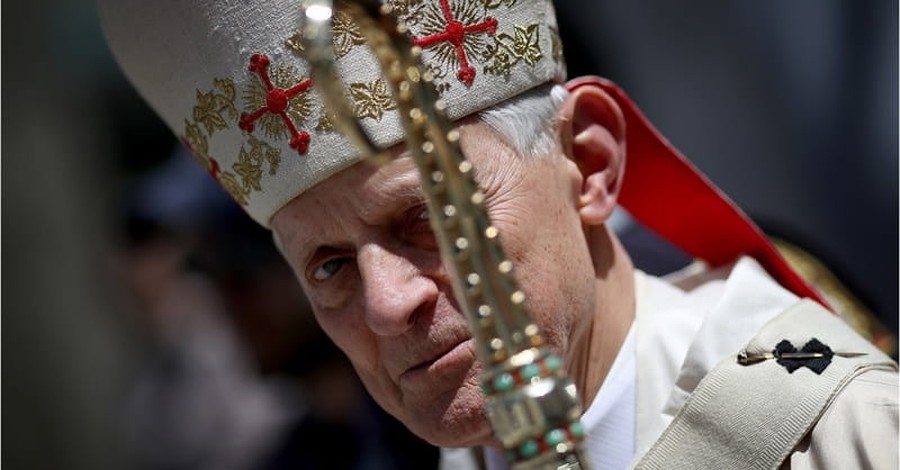 Protester Shouts 'Shame on You' at Archbishop Wuerl during Mass