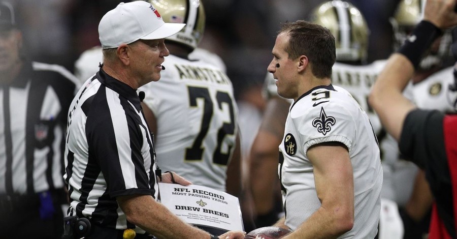 Saints QB Drew Brees Sets NFL Record, Says, ‘God Has Equipped Us for Great Works'