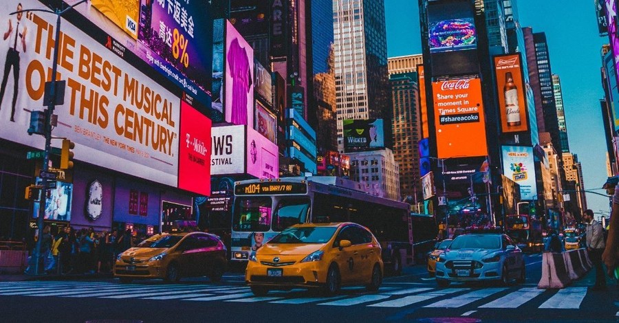 "Keep NYC Trash Free," Signs in New York City Say about Socially Conservative Trump Supporters