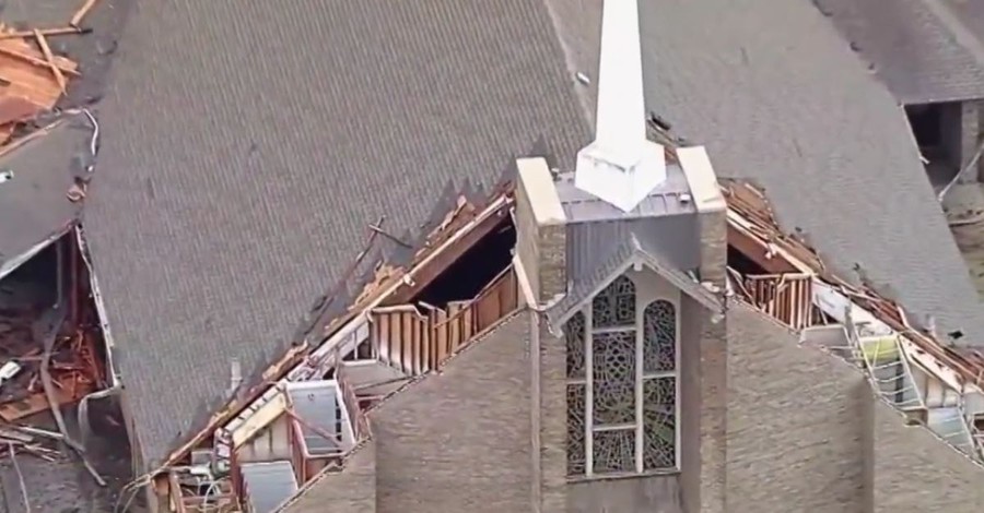 Church Cancels Services 25 Minutes Before 85 MPH Winds Destroy Roof