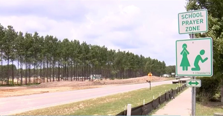 'School Prayer Zone' Signs Showing up Near South Carolina Schools