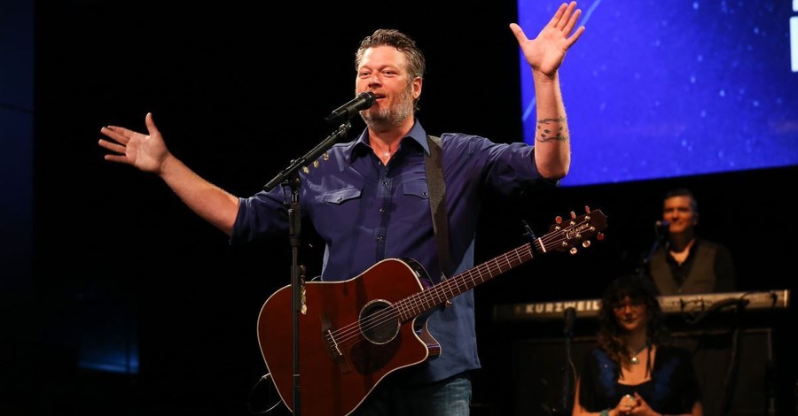 Blake Shelton's New Gospel Song Ranks in Top 10 on Country Music Chart