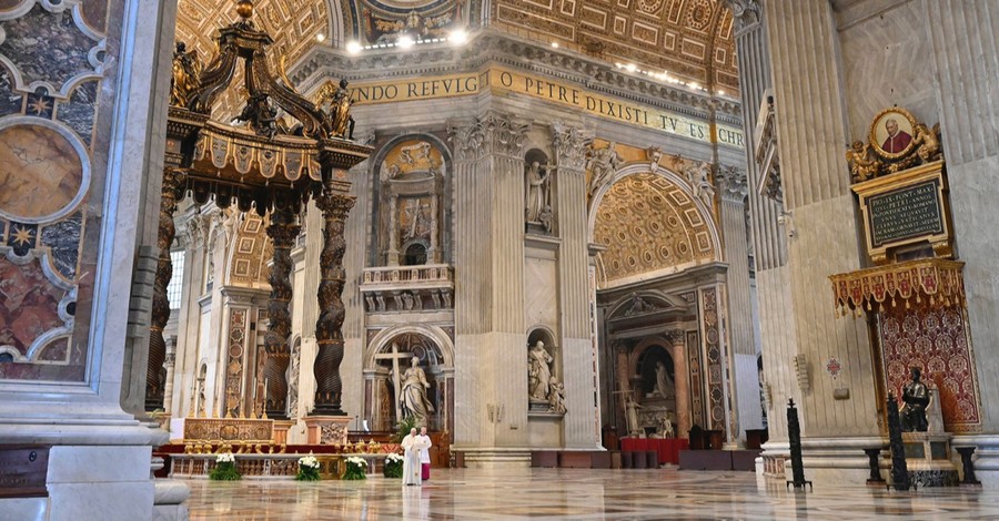 St. Peter's Basilica, guidelines for celebrating mass during a pandemic