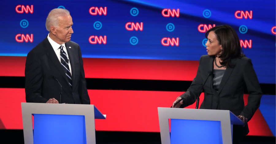 Kamala Harris and Joe Biden