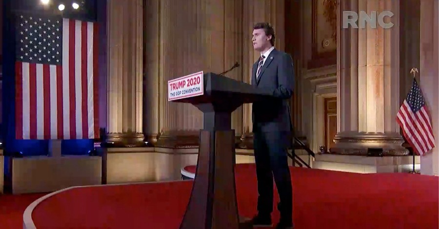 Charlie Kirk speaking at the RNC