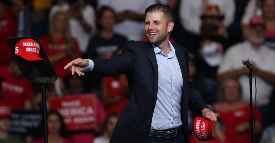 'God Got Us Here': Eric Trump Says Faith Was an Essential Part of the President's Victory in 2016