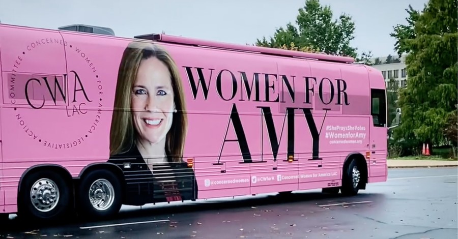 Women Gather on Capitol Hill to Pray for Amy Coney Barrett