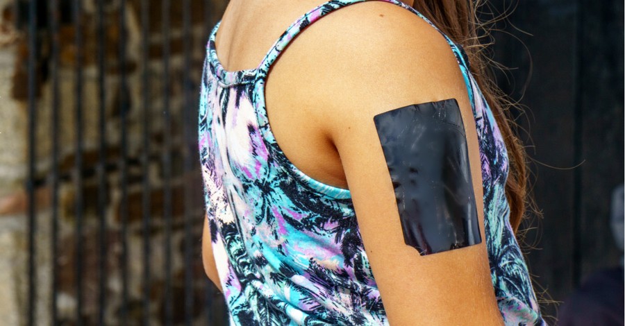 Person with a temporary tattoo, Some Christians question if a new high-tech temporary tattoo is a precursor to the mark of the beast