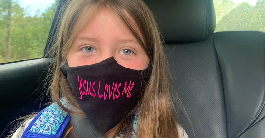School Bans 3rd Grader's 'Jesus Loves Me' Mask, Threatens Suspension