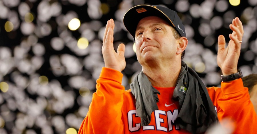 Clemson's Dabo Swinney Encourages 15-Year-Old to Build His Life on a Foundation of Faith