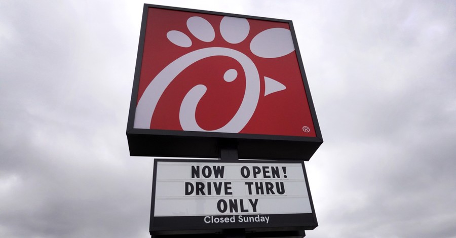 Chick-fil-A sign, CFA ranks as America