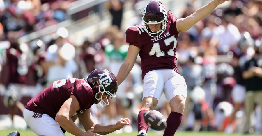 Texas A&M Game-Winning Kicker: Beating No. 1 Bama Ranks Behind Faith in Jesus